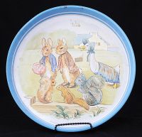 Beatrix Potter Peter Rabbit METAL SERVING TRAY Vintage